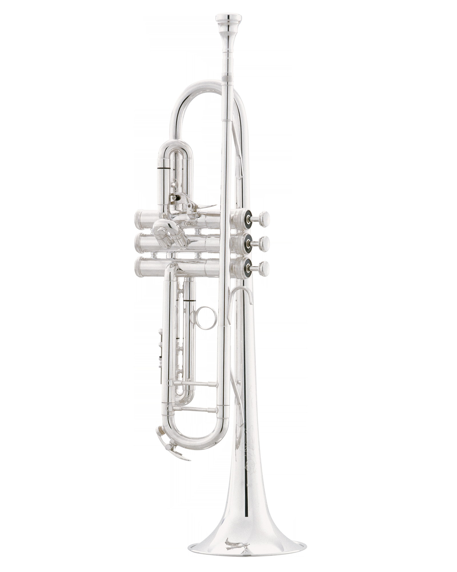 King 2055T King Silver Flair Trumpet in Bb 2055T with Trigger - Image 1