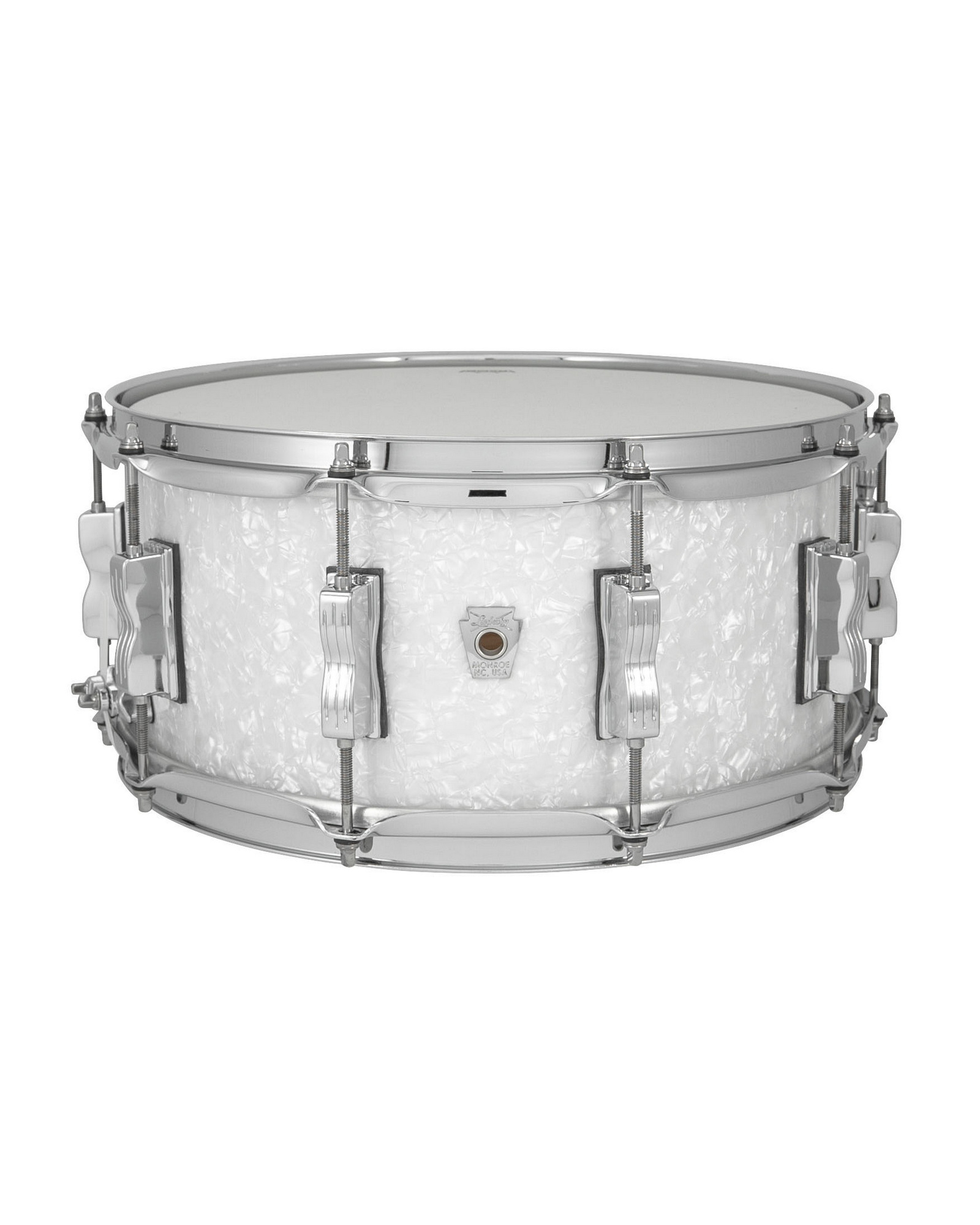 Ludwig Classic Oak 6.5x14 Snare Drum White Marine Pearl_LS764XX0P_A.psd Ludwig Snare Drum LS764XX0P Classic Oak - Image 1