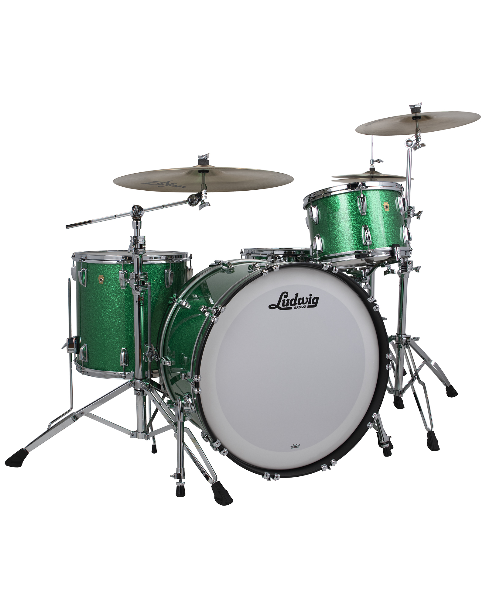 Ludwig Legacy Mahogany Pro Beat Green Sparkle LLC54433LX54_A.psd Ludwig Legacy Mahogany LLC54433LX54 - Image 1
